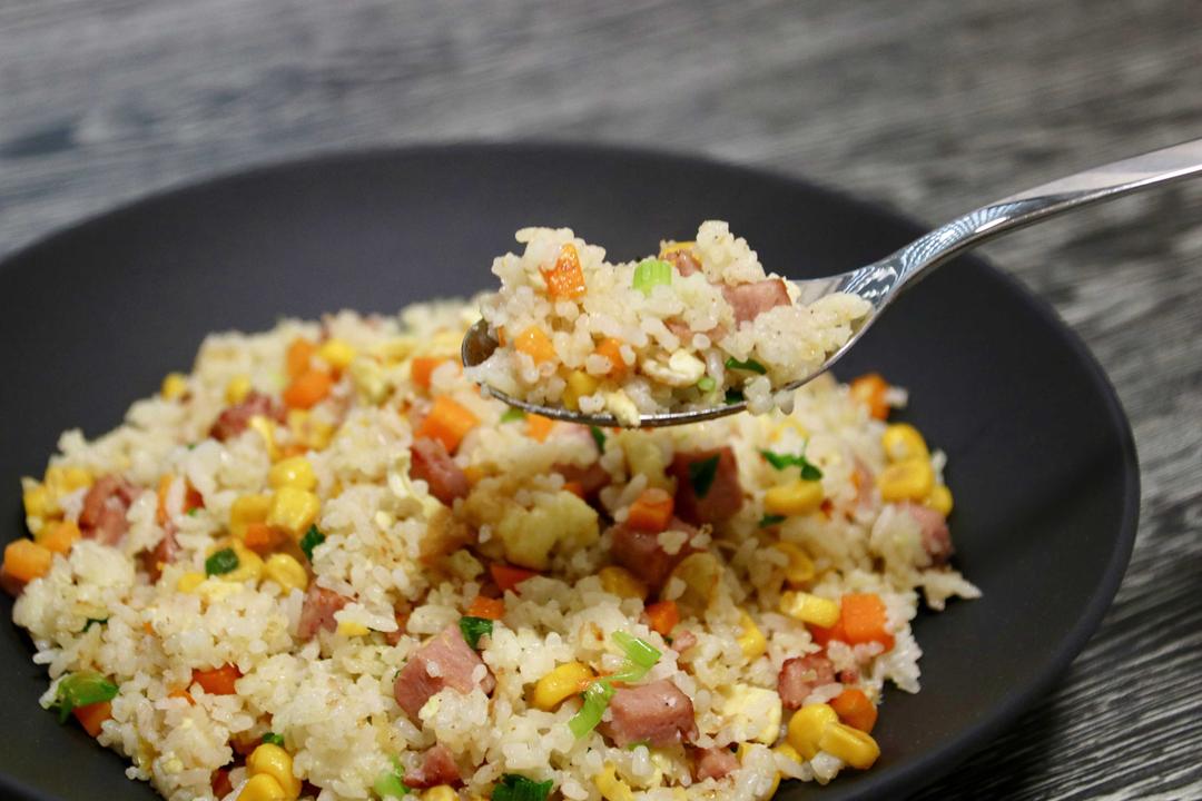 Flavorful, gluten-free egg fried rice—a versatile Chinese classic.