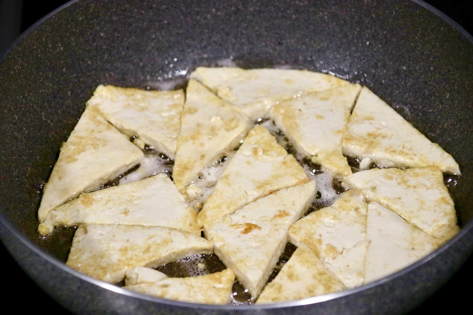 Frying Tofu Other Side